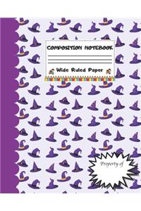 Composition Notebook Wide Ruled Paper