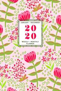 January - December - 2020 Weekly + Monthly Planner