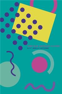 1980s Rad Abstract Pattern - Daily Journal Notebook