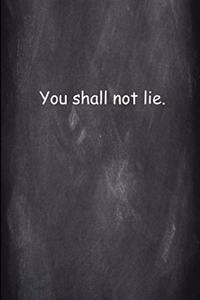 2020 Weekly Planner Religious Modern Wording 8th Commandment Chalkboard Style