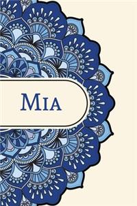 Mandala Notebook with Personalized Monogram Mia