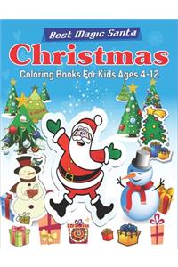 Best magic Santa Christmas coloring books for Kids ages 4-12