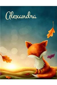 Alexandra: Personalized with Name, Journal, Notebook, Diary, 365 Lined Pages, Birthday, Christmas, Friendship Gifts for Women, Teens and Girls, Book Size 8 1/2 X 11