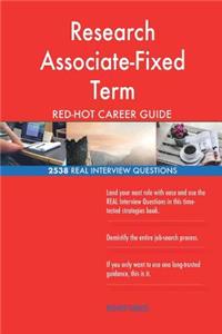 Research Associate-Fixed Term RED-HOT Career; 2538 REAL Interview Questions