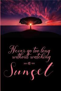 'watching a Sunset' Journal