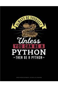 Always Be Yourself Unless You Can Be a Python Then Be a Python