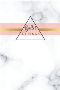 Bullet Journal: Marble Texture Cover Dotted Bullet Notebook Journal with Dot Grid Pages