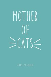 Mother of Cats 2018 Planner Blue