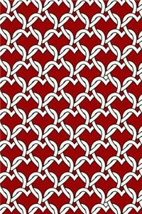 Journal Notebook Chained Hearts Pattern 2