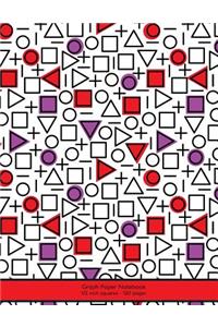 Graph Paper Notebook 1/2 inch squares 120 pages