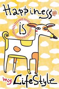 Journal Notebook For Dog Lovers, Happiness Is My Lifestyle Spotted Dog 5