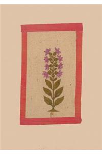 Carnet Ligné Fleur 2, Miniature Indienne 18e Siècle