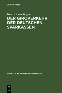 Der Giroverkehr Der Deutschen Sparkassen
