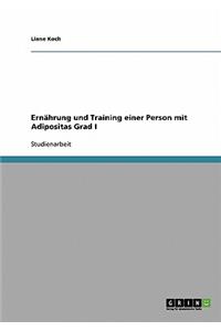 Ernährung und Training einer Person mit Adipositas Grad I