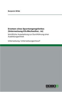 Ersetzen eines Spurstangengelenkes (Unterweisung Kfz-Mechaniker, -in)