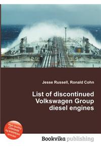 List of Discontinued Volkswagen Group Diesel Engines