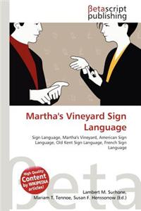 Martha's Vineyard Sign Language