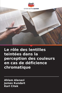 rôle des lentilles teintées dans la perception des couleurs en cas de déficience chromatique