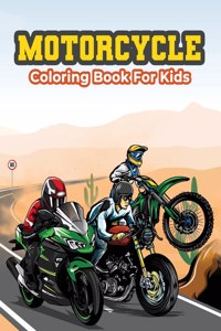 Motorcycle Coloring Book for Kids