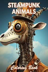 Steampunk Animals Coloring Book