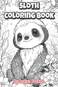 Kawaii Anime Sloth Coloring Book