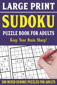 Large Print Sudoku Puzzle Book For Adults