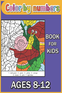 Color By Numbers Book For kids Ages 8-12