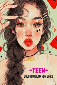 Teen coloring book for girls