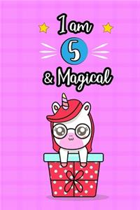 Unicorn Journal I am 5 & Magical