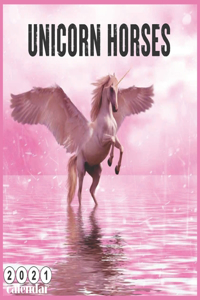 Unicorn Horses Calendar 2021