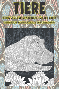 Malbücher für Erwachsene für Tea Party - Erstaunliche Muster Mandala und Entspannung - Tiere