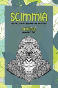 Libro da colorare per adulti per adolescenti - Meno di 10 euro - Animale - Scimmia