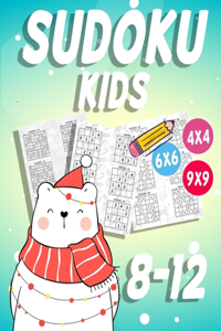 Sudoku Kids 8-12: 270 Sudokus für intelligente Kinder von 6-10 Jahren - Mit Anleitungen, Profi-Tipps und Lösungen - Großdruck