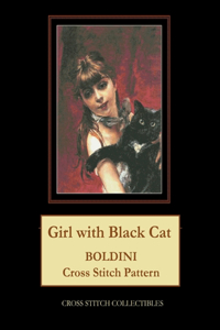 Girl with Black Cat