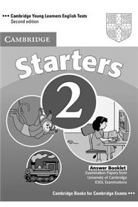 Cambridge Young Learners English Tests Starters 2 Answer Booklet: Examination Papers from the University of Cambridge ESOL Examinations