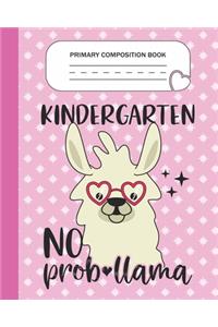 Primary Composition Book - Kindergarten No Prob-llama