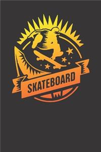 Notebook for skate sk8 longboard sk8er ollie