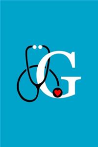 Initial G Monogram Stethoscope Journal
