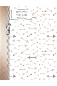 Self Change Wide Ruled Notebook