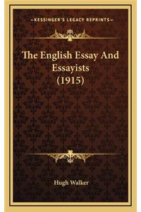 The English Essay and Essayists (1915)