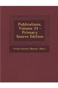 Publications, Volume 24