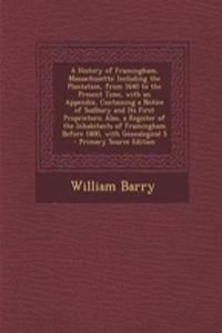 A History of Framingham, Massachusetts