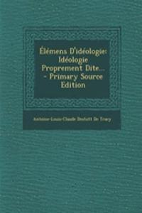 Élémens D'idéologie