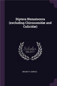 Diptera Nematocera (excluding Chironomidæ and Culicidæ)