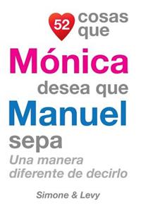 52 Cosas Que Mónica Desea Que Manuel Sepa