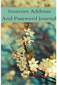 Internet Address and Password Journal