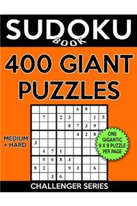 Sudoku Book 400 GIANT Puzzles, 200 Medium and 200 Hard