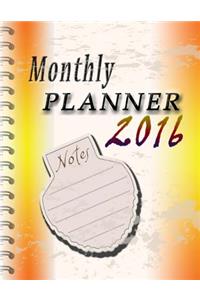 Monthly Planner 2016