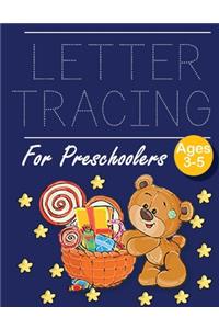 Letter Tracing for Preschoolers Bear with Gift