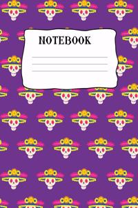 Sugar Skulls Purple Notebook